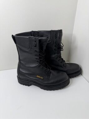 STC Beat 1215 Gore-Tex Leather Service Boots size 8.5 Black Vibram Waterproof